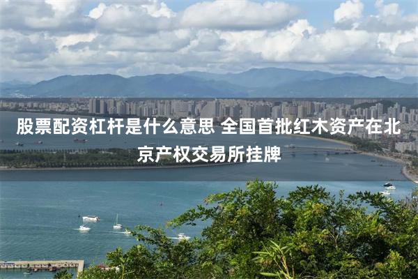 股票配资杠杆是什么意思 全国首批红木资产在北京产权交易所挂牌