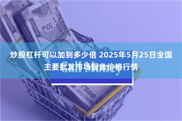 炒股杠杆可以加到多少倍 2025年5月25日全国主要批发市场鮰鱼价格行情