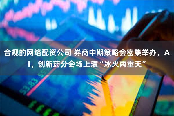 合规的网络配资公司 券商中期策略会密集举办，AI、创新药分会场上演“冰火两重天”